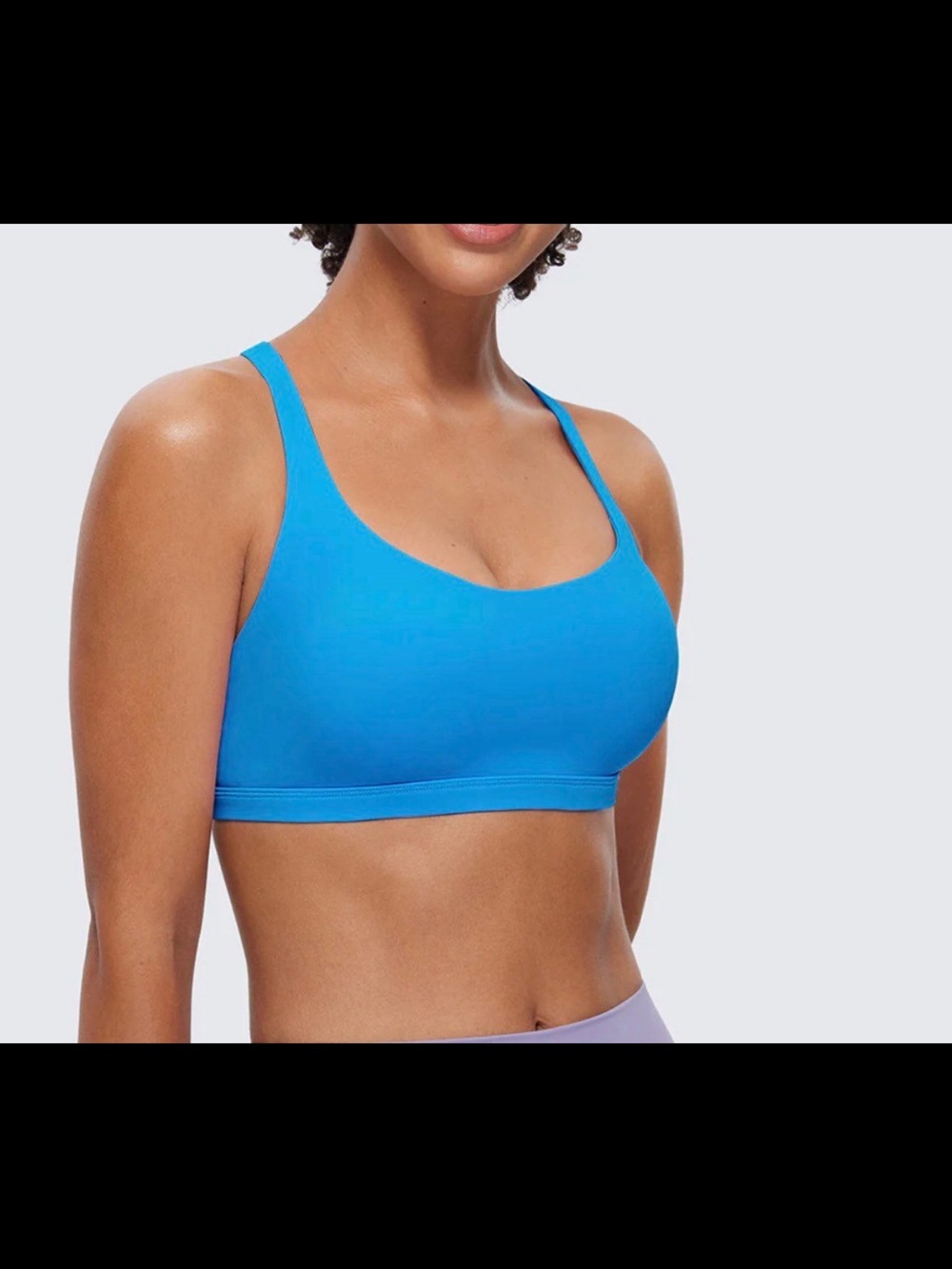Everyday Scoop Sports Bra in Bright Blue